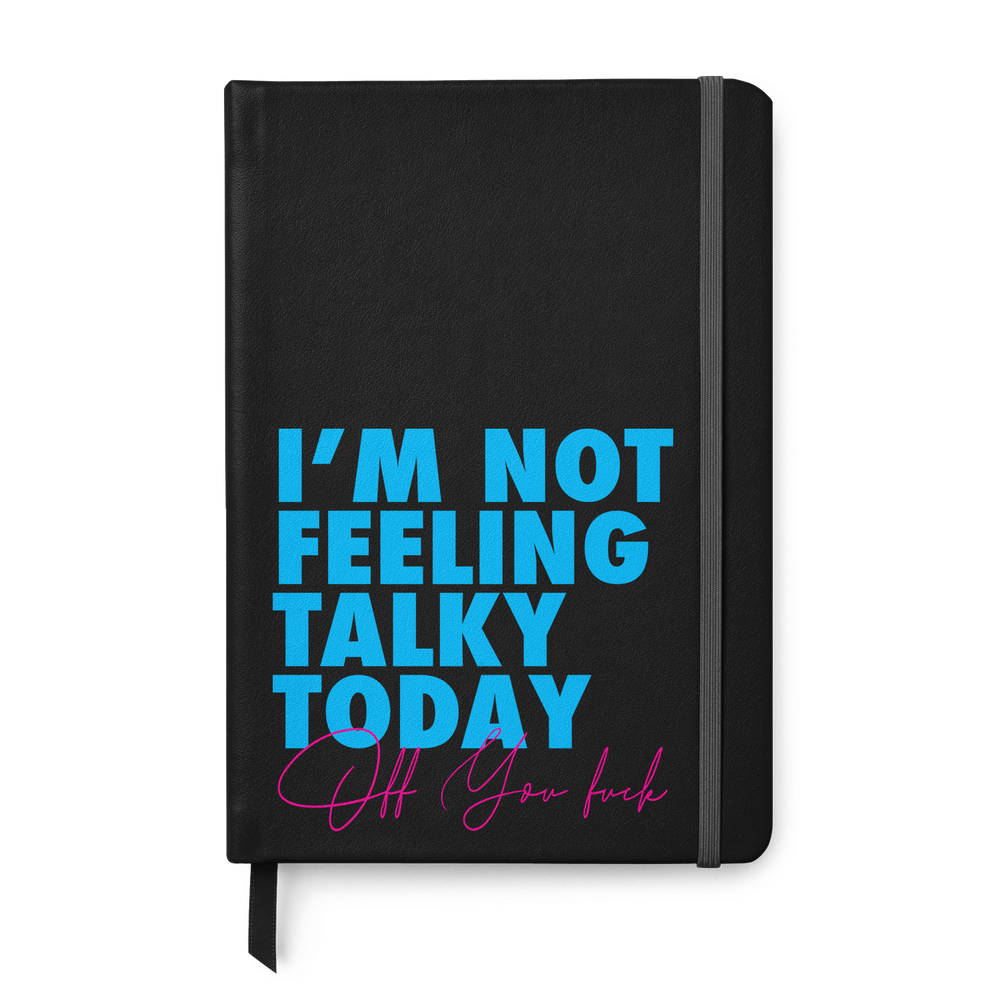 Not Talky Off You Fuck Leather Style Notebook #6 image
